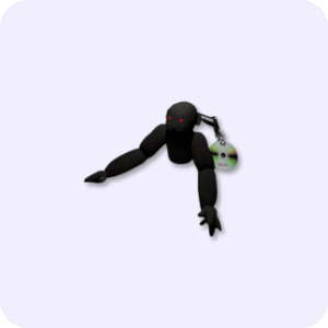 Scary Baboon Plushie BLACKGOOGOO