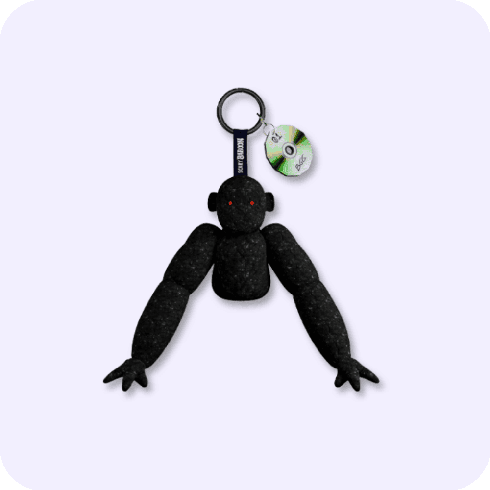 Scary Baboon Plushie BLACKGOOGOO Scary Baboon Plushie BLACKGOOGOO