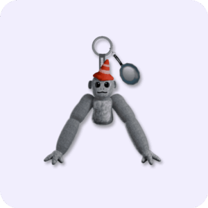 Scary Baboon Plushie GREY