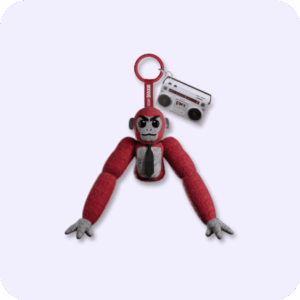 Scary Baboon Plushie RED